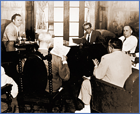 Remón y negociadores * José Antonio Remón Cantera con miembros del ...